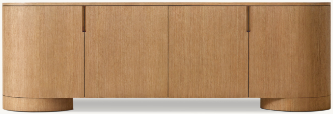 Front view of Corta 4-Door Media Console 