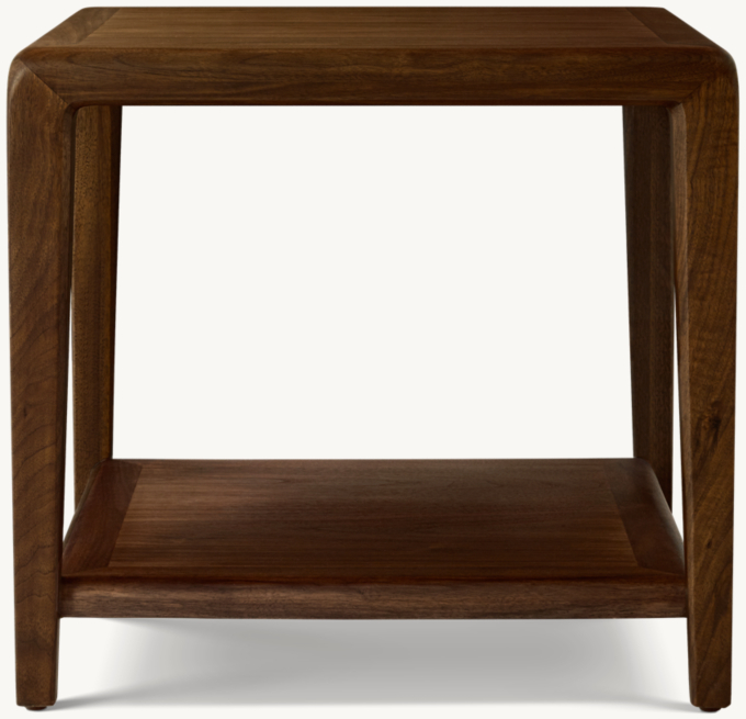 Gael Walnut Square Side Table