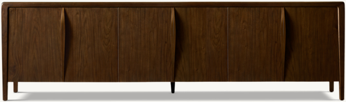 Gael Walnut 6-Door Media Console