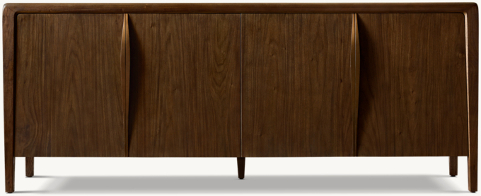 Gael Walnut 4-Door Sideboard