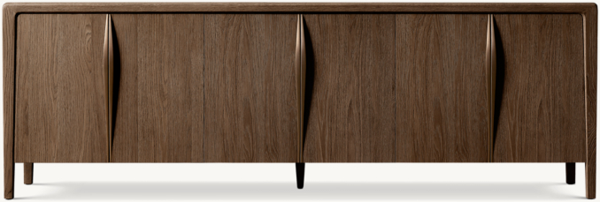 Front view of Gael Oak 6-Door Sideboard 
