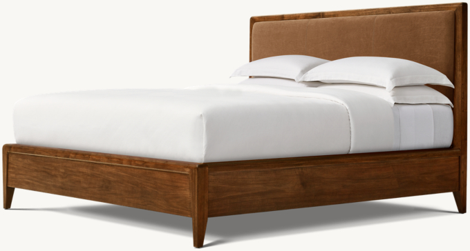 Gael Leather Panel bed