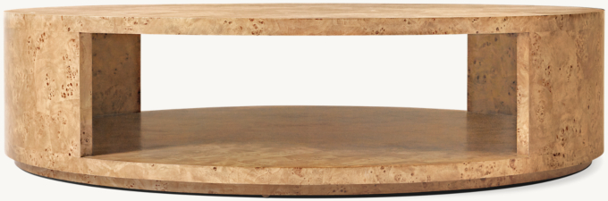 Belmont Burl Round Coffee Table