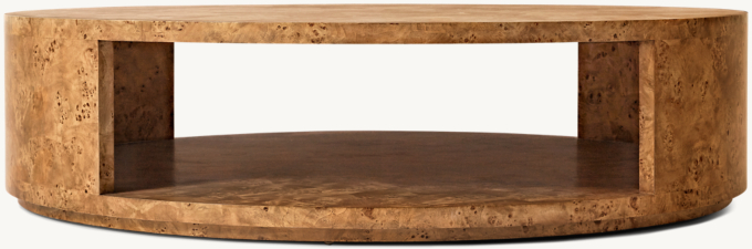 Belmont Burl Round Coffee Table