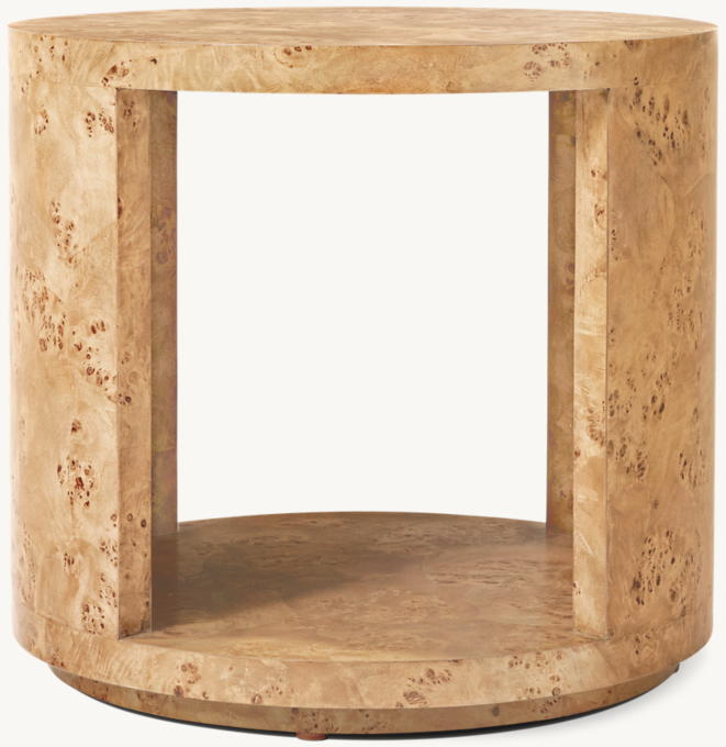 Belmont Burl Round Side Table