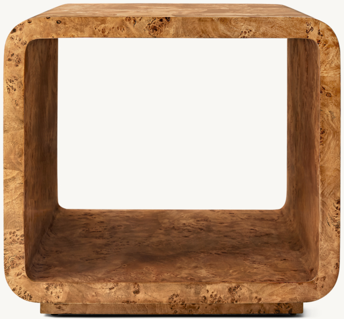 Belmont Burl Square Side Table