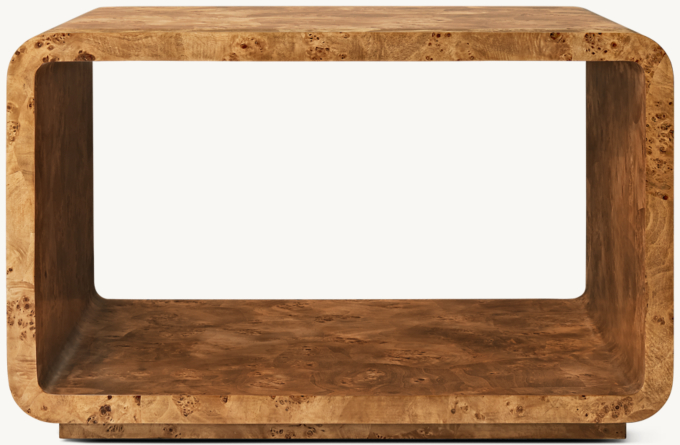 Belmont Burl Rectangular Side Table