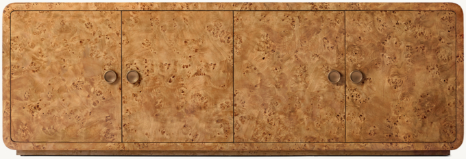 Belmont Burl 4-Door Media Console