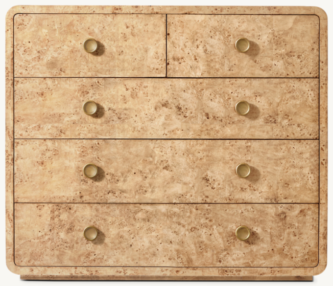 Belmont Burl 5-Drawer Dresser
