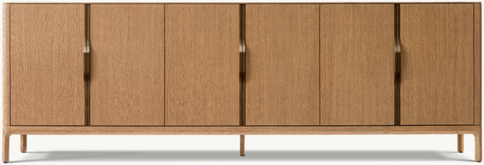 Front view of Padua 6-Door Sideboard 