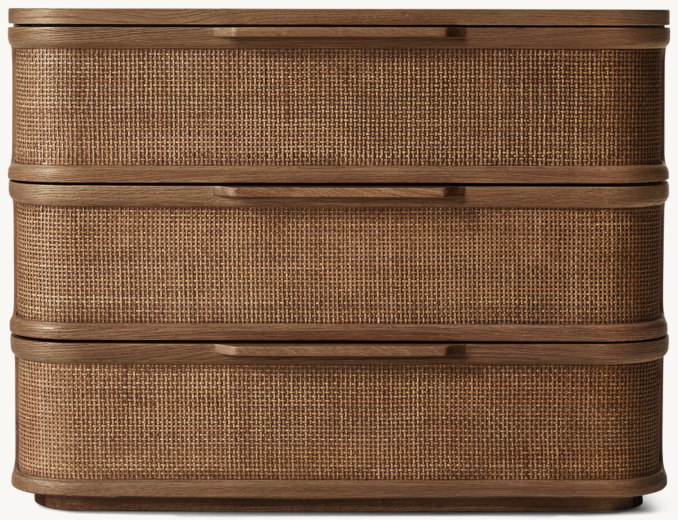 Front view of Trieste Closed Nightstand 