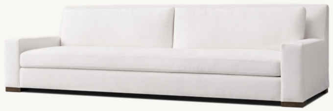 Parisian Track Arm Bench-Cushion Sofa