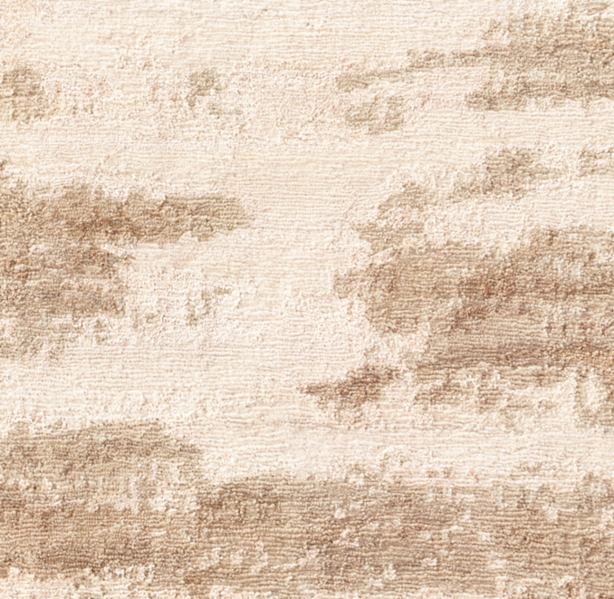 Detail view of Kasir Wool & Silk Rug - Made-To-Order 