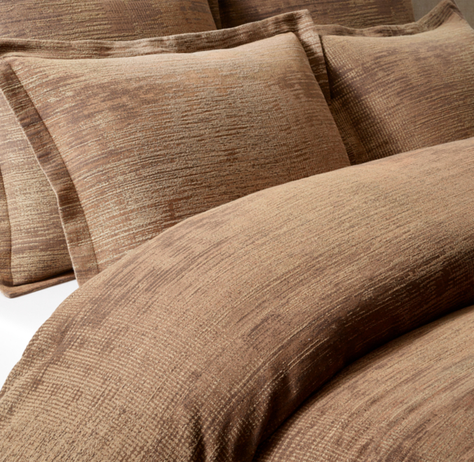 Brushstroke Jacquard Cotton-Wool Duvet Cover RH