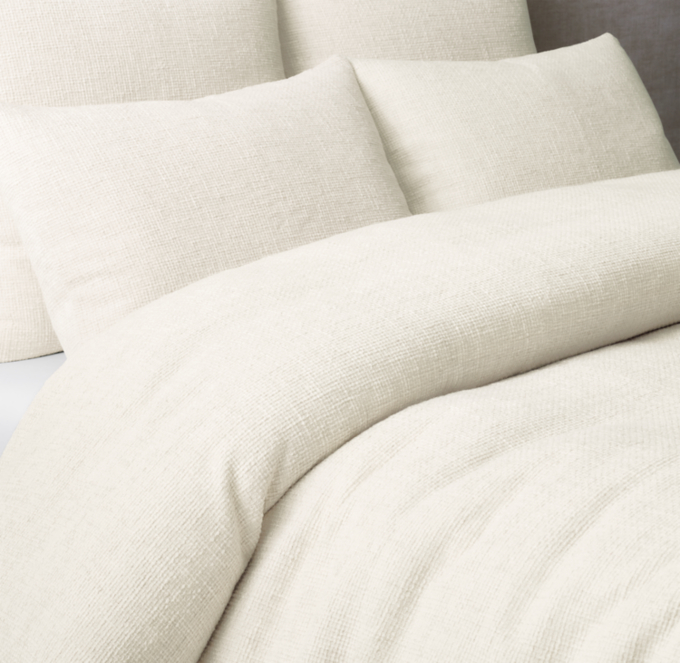 Cross Weave Cotton-Linen Duvet