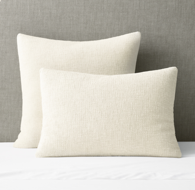 Cross Weave Cotton-Linen Sham