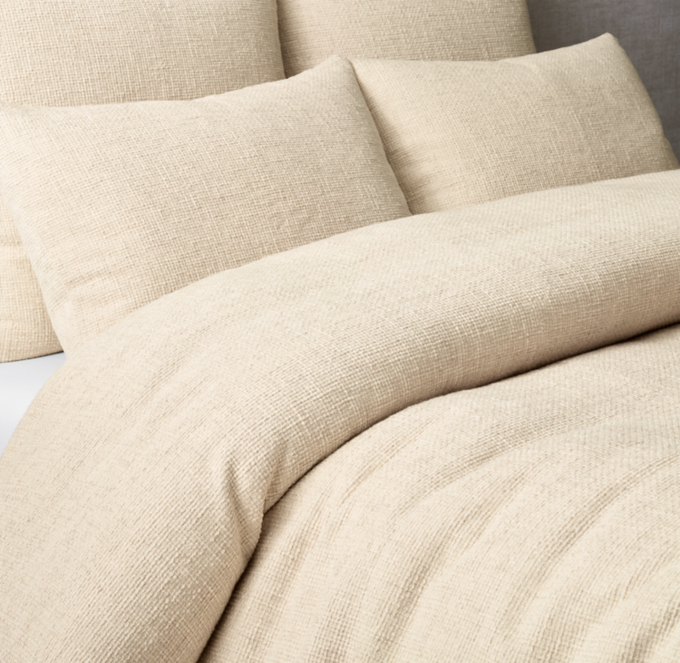 Cross Weave Cotton-Linen Duvet