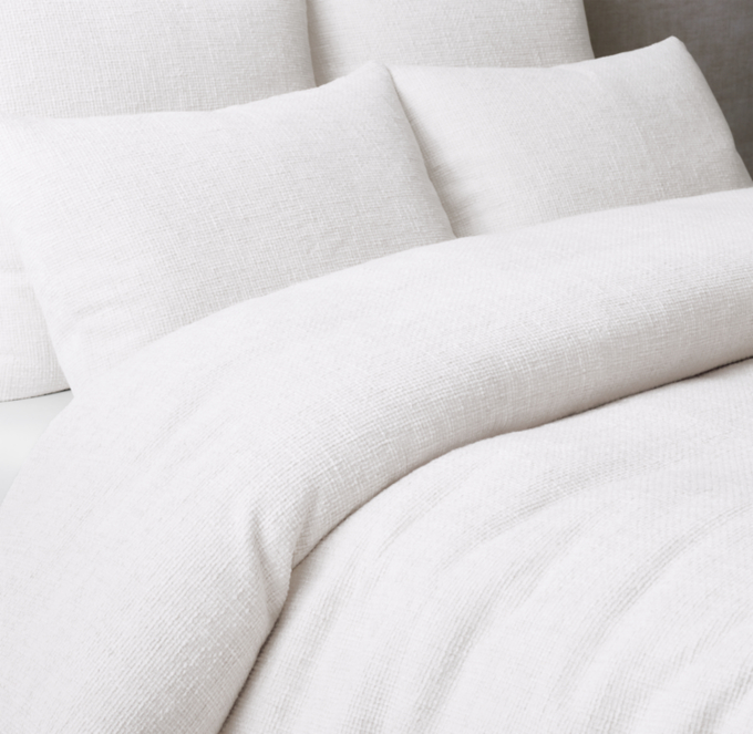 Cross Weave Cotton-Linen Duvet