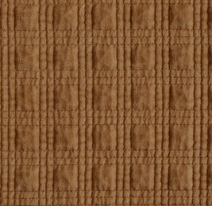 Washed Velvet Grid Quilt Swatch