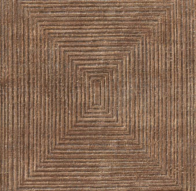 Overhead view of Odisha Silk & Wool Rug Swatch 
