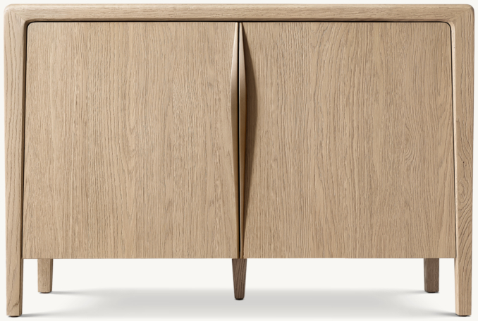 Front view of Gael Oak Double-Door Sideboard 