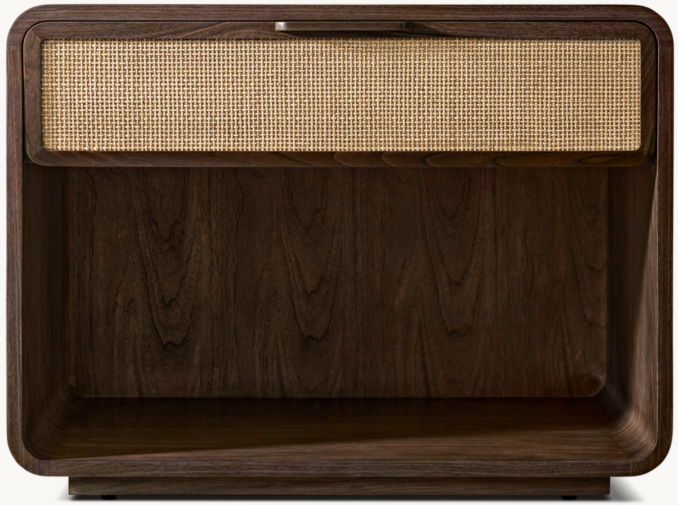 Santiago Cane Open Nightstand