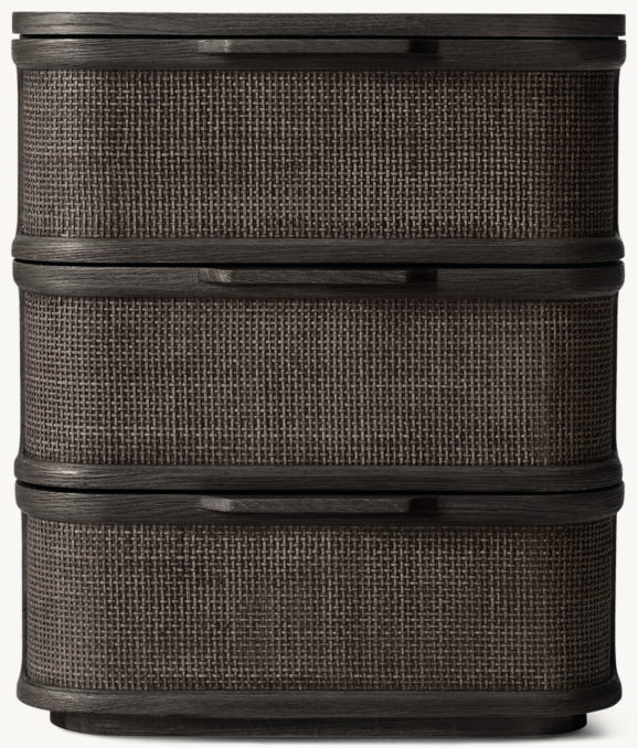 20" nightstand shown in Black Oak/Cane.