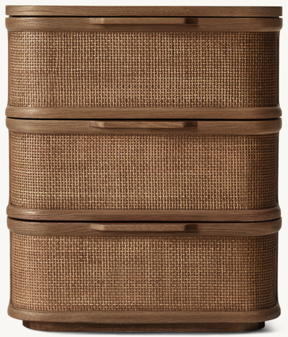 20" nightstand shown in Brown Oak/Cane.