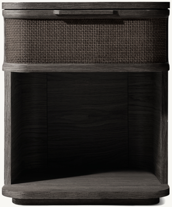 Front view of Trieste Open Nightstand 