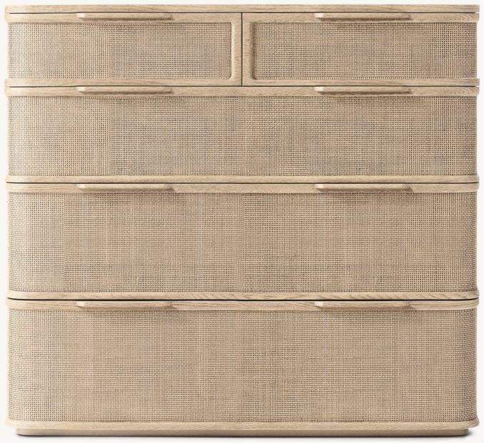 Shown in Greige Oak/Cane.
