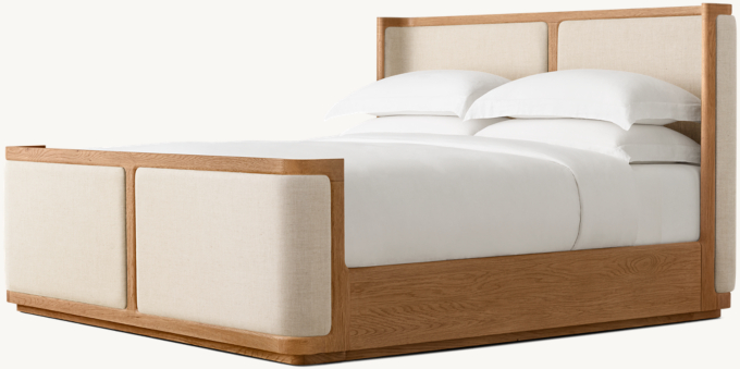 Trieste Fabric Shelter Bed with Footboard