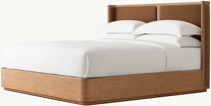 Trieste Leather Shelter Bed