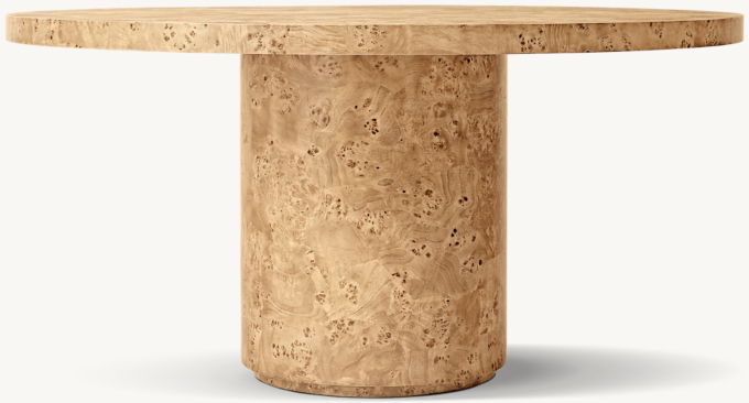 Belmont Burl Round Dining Table