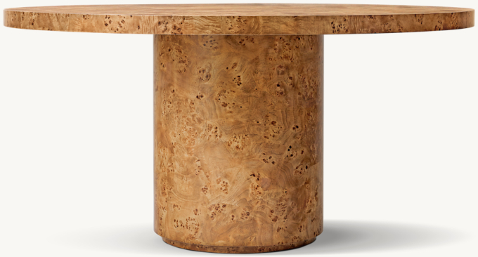 Belmont Burl Round Dining Table