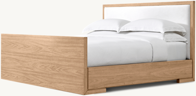 Enzo Fabric Panel Bed With Footboard