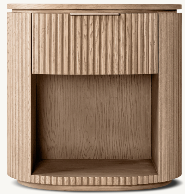 51cm nightstand shown in Light Oak.