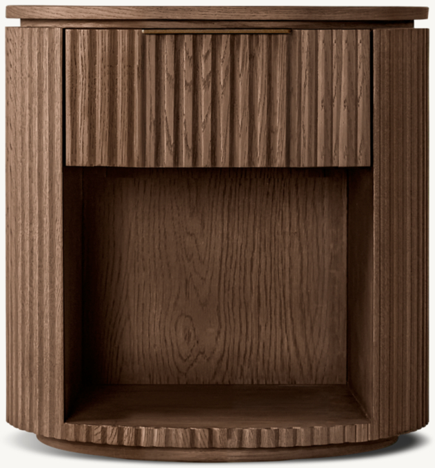 51cm nightstand shown in Brown Oak.