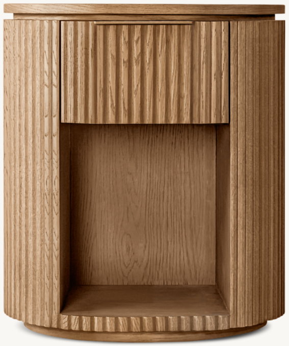 20" nightstand shown in Natural Oak.