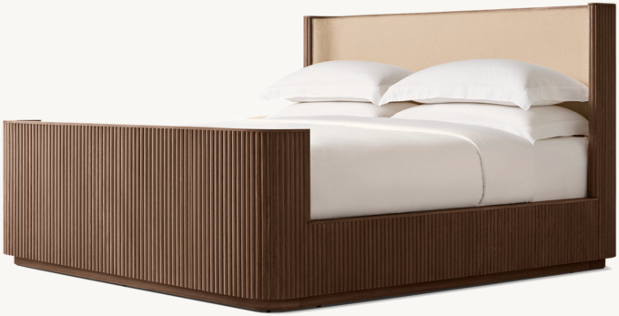 Byron Fabric Shelter Bed With Footboard