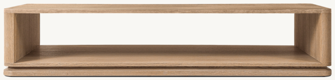 Ligné Open Rectangular Coffee Table | RH