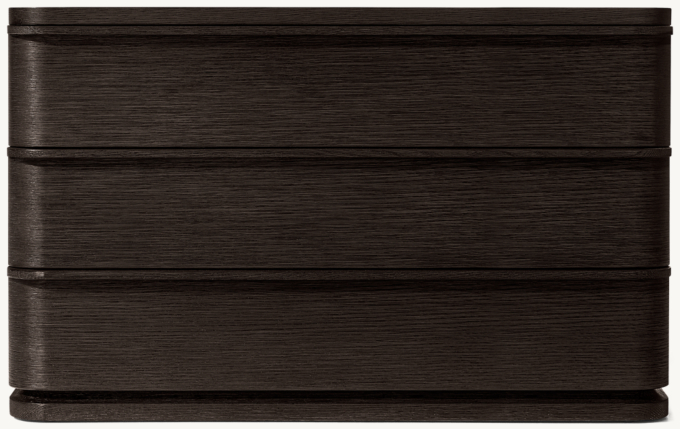 38&#34; nightstand shown in Black Oak.