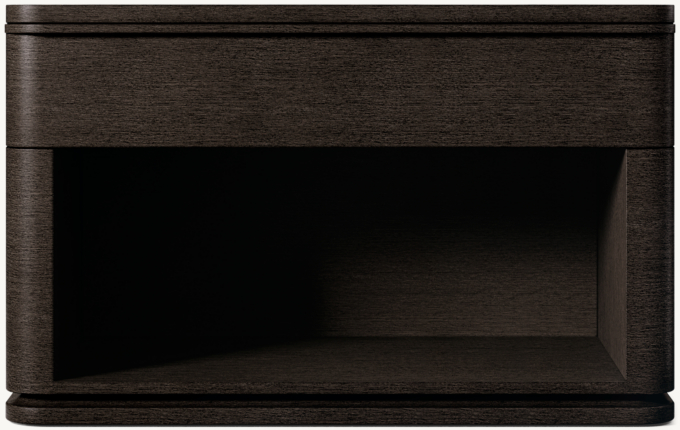 97cm nightstand shown in Black Oak.