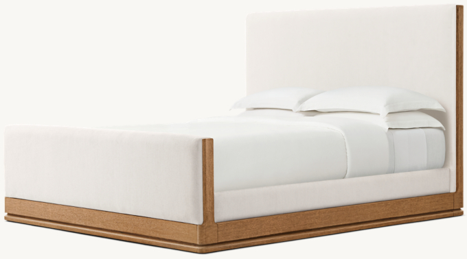 Ligné Fabric Panel bed with Footboard