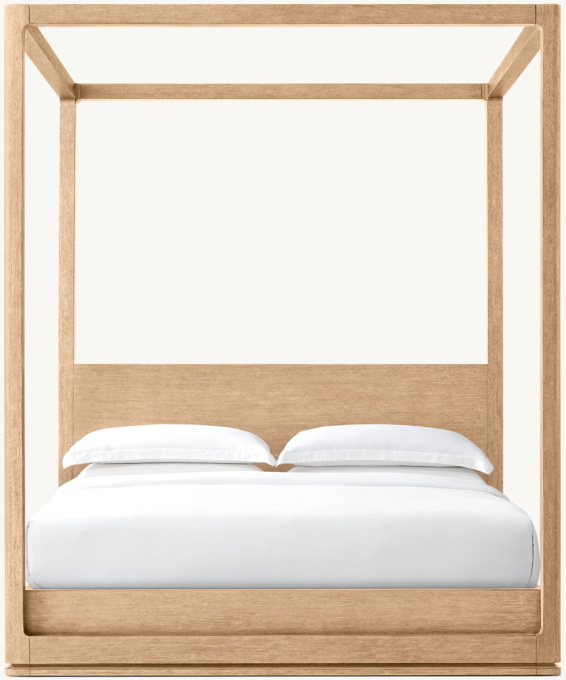 259cm H bed shown in Light Brushed Oak.