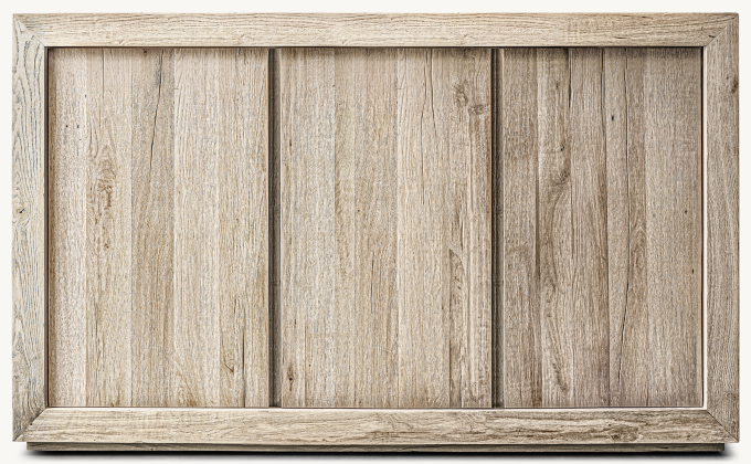 RECLAIMED OAK TRIPLE-DOOR SIDEBOARD