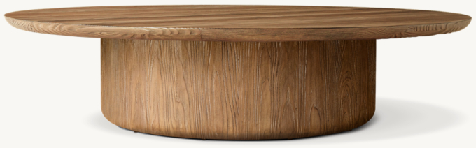 Ciro Pedestal Round Coffee Table
