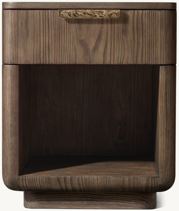 Front view of Ciro Open Nightstand 