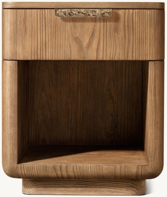 Front view of Ciro Open Nightstand