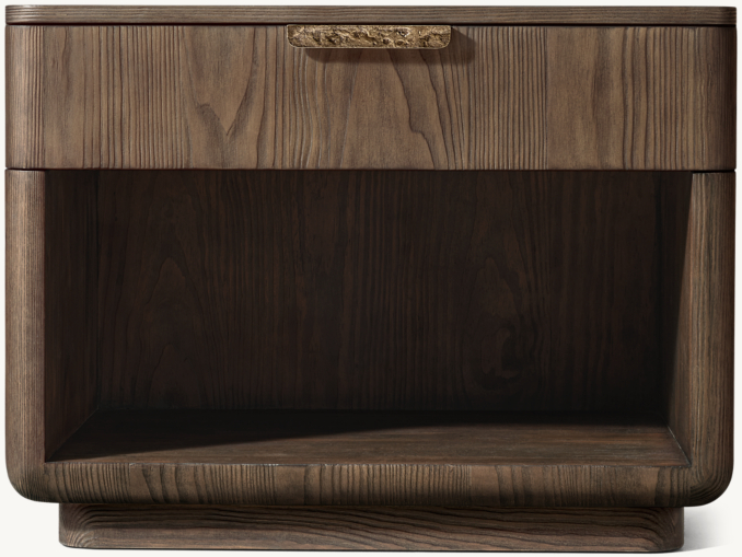 Front view of Ciro Open Nightstand 