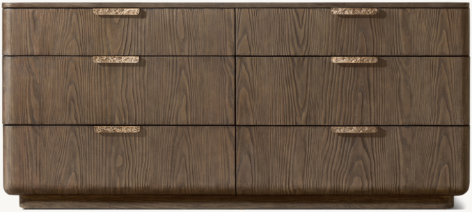 Front view of Ciro 6-Drawer Dresser 